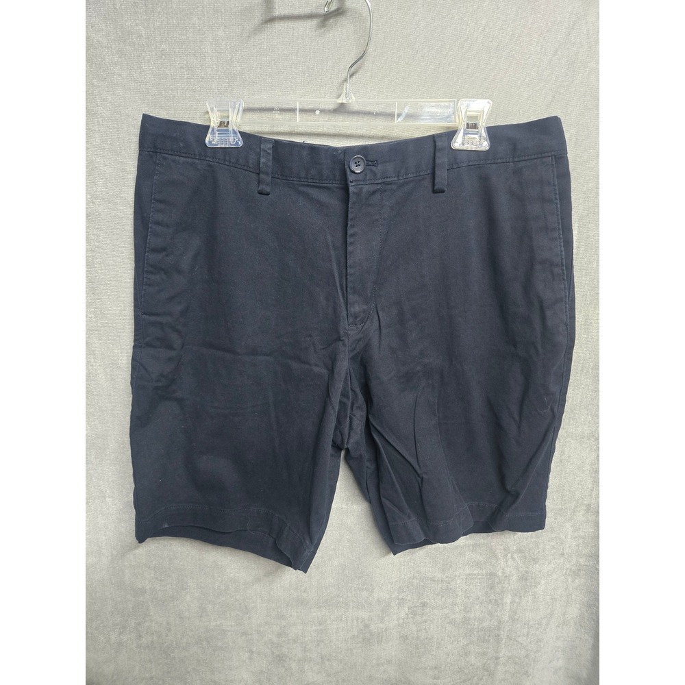 Banana Republic Aiden Short Men 35 Navy Blue Slim Fit Chino Stretch Cotton Short